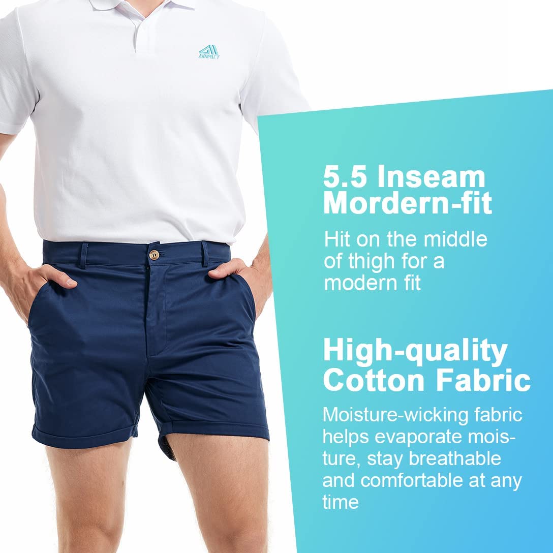 AIMPACT Men 'S ฤดูร้อน Slim-Fi - Shorts Chino Slim บทวิจารณ์และราคา