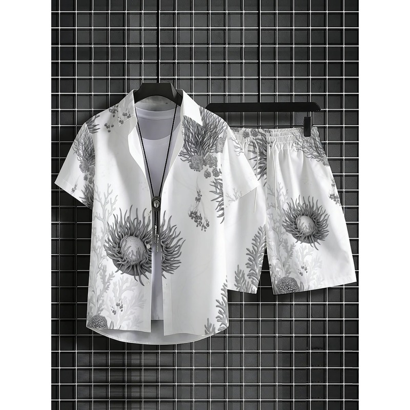 ชุดเสื้อเชิ้ตฮาวายลายดอกไม้และ - Resort Shirt Floral บทวิจารณ์และราคา