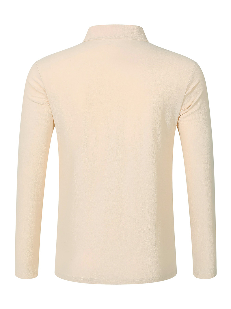 เสื้อโปโลแขนยาวผ้าลินินผสมสำหร - Linen Shirt Breathable บทวิจารณ์และราคา