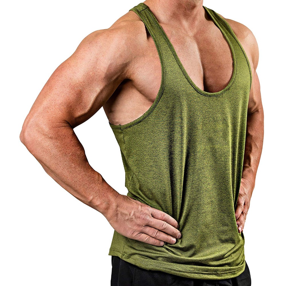 เสื้อกล้ามออกกำลังกายผู้ชาย คอ - Tank Top Muscle บทวิจารณ์และราคา
