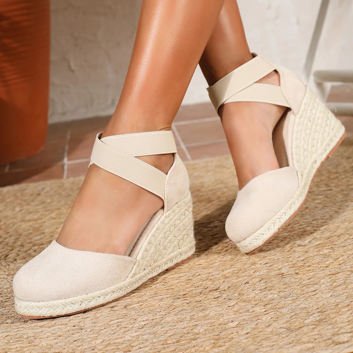 รองเท้าส้นเตารีดแบบสวมสำหรับผู - Espadrille Slip On บทวิจารณ์และราคา