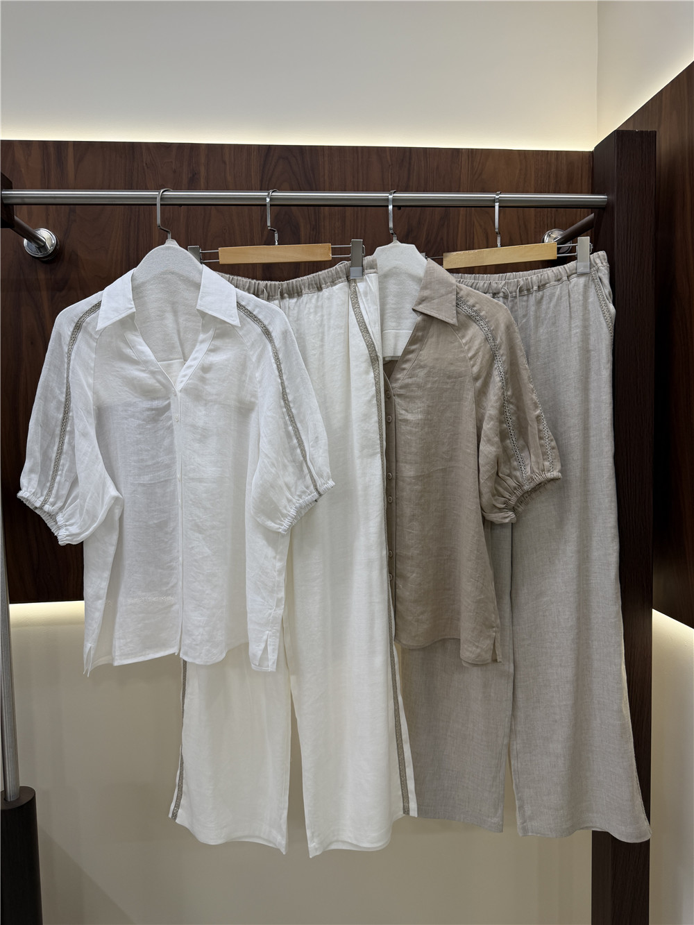 เสื้อแขนสั้นคอปกสำหรับผู้หญิงแ - Short Linen Drawstring บทวิจารณ์และราคา