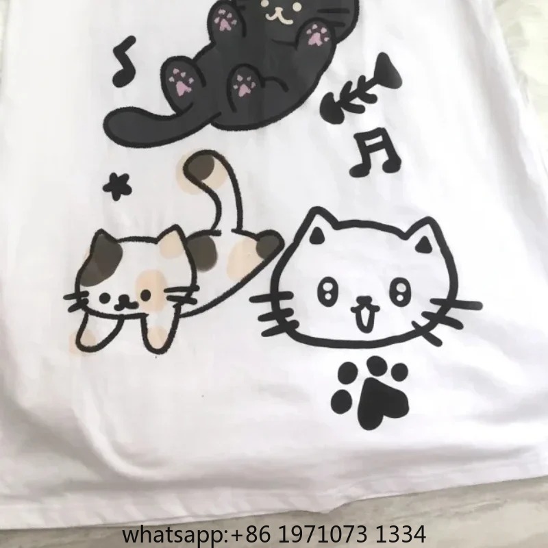 เสื้อยืดผู้หญิงลายปะติดสไตล์ญี - Tee Graphic Print บทวิจารณ์และราคา