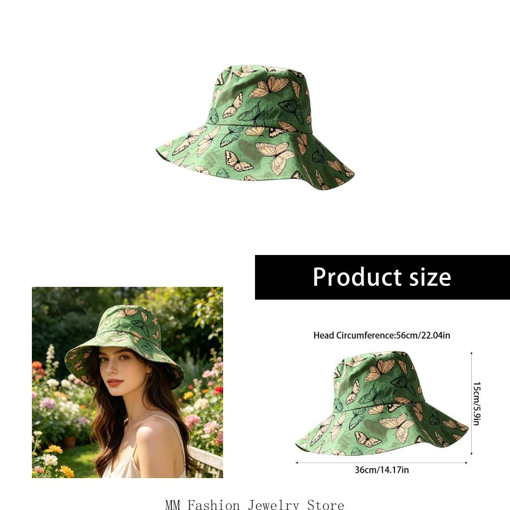 หมวกบักเก็ตพิมพ์ลายสีเขียว หมว - Packable Hat Nylon บทวิจารณ์และราคา
