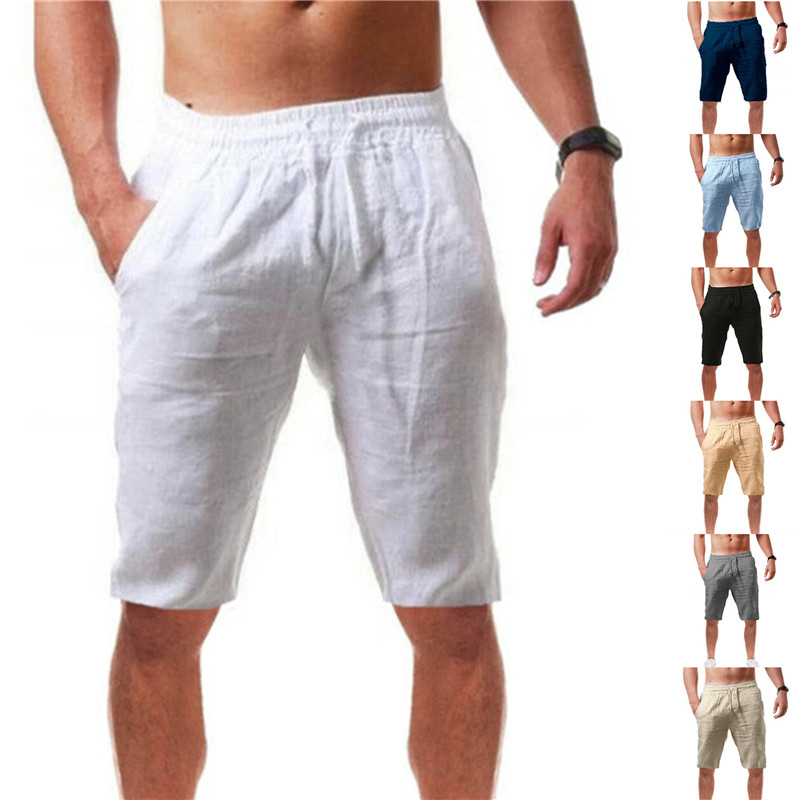 2026 ใหม่กางเกงขาสั้นผ้าฝ้ายผู - Short Linen Drawstring บทวิจารณ์และราคา
