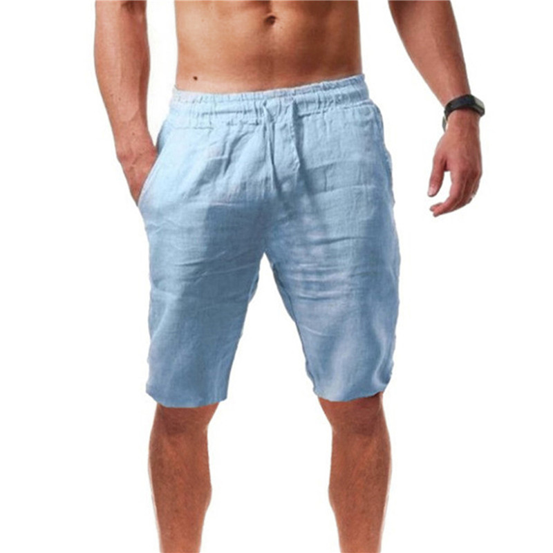 2026 ใหม่กางเกงขาสั้นผ้าฝ้ายผู - Short Linen Drawstring บทวิจารณ์และราคา