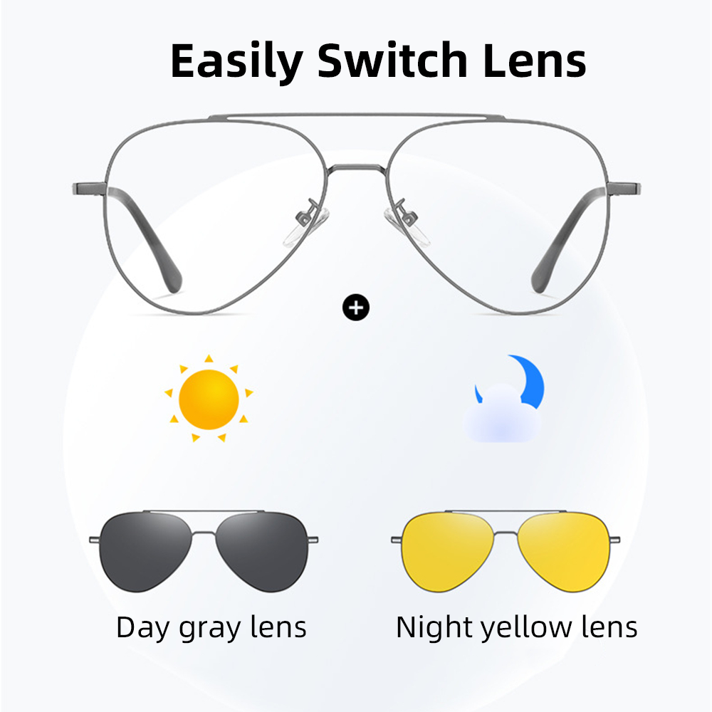 VIVIBEE การบินคลิปโพลาไรซ์แม่เ - Sunglasses Aviator Polarized บทวิจารณ์และราคา