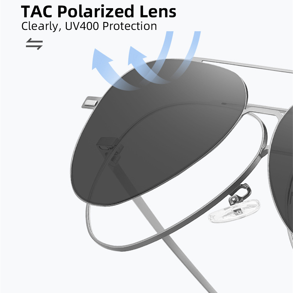 VIVIBEE การบินคลิปโพลาไรซ์แม่เ - Sunglasses Aviator Polarized บทวิจารณ์และราคา