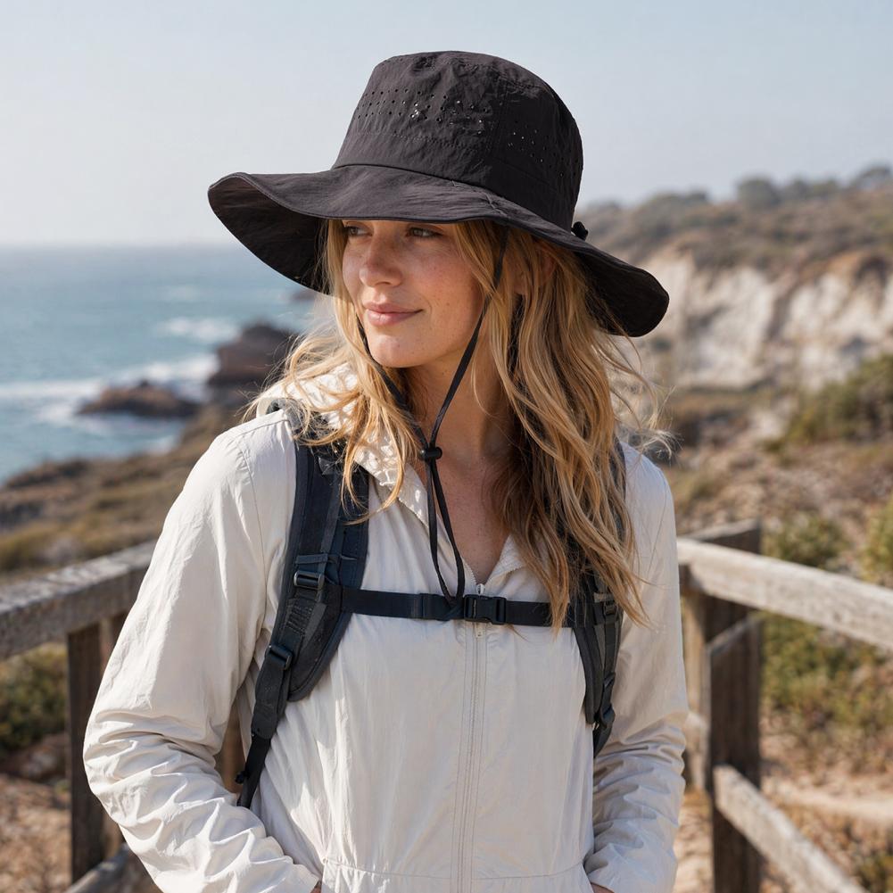 หมวกกันแดดปีกกว้าง UPF50+ ผ้าไ - Packable Hat Nylon บทวิจารณ์และราคา