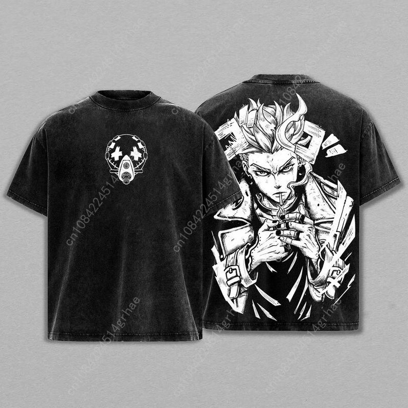 เสื้อยืดลายอนิเมะวินเทจ Gachia - Tee Graphic Print บทวิจารณ์และราคา