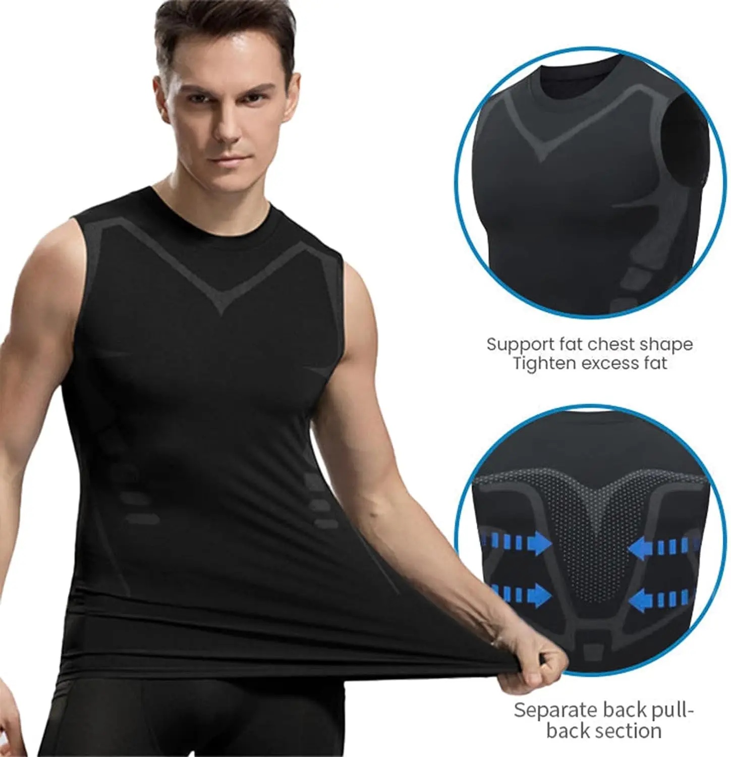เสื้อกล้ามรัดรูปสำหรับผู้ชาย เ - Tank Top Muscle บทวิจารณ์และราคา