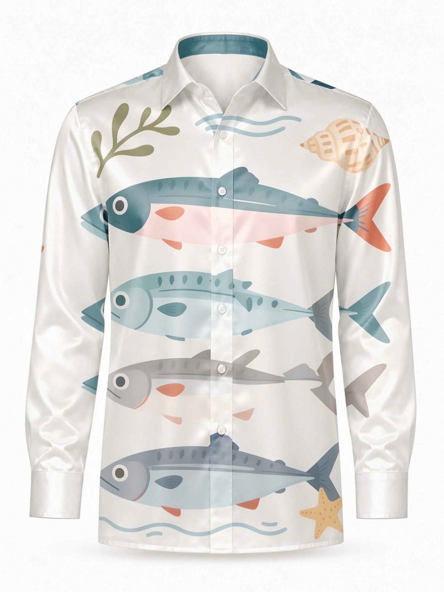 เสื้อเชิ้ตผู้ชายผ้าซาตินหรูหรา - Resort Shirt Floral บทวิจารณ์และราคา