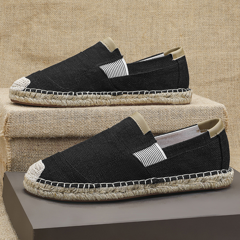 2025New ผู้ชายผ้าลินินรองเท้าส - Espadrille Slip On บทวิจารณ์และราคา