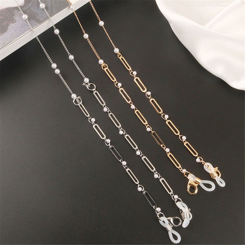 โซ่สายคล้องแว่นตาคริสตัลไข่มุก - Sunglass Retainer Cord บทวิจารณ์และราคา