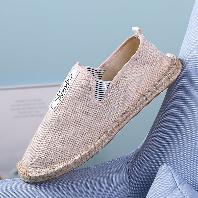 รองเท้าลำลองผู้ชายผ้าลินิน รอง - Espadrille Slip On บทวิจารณ์และราคา