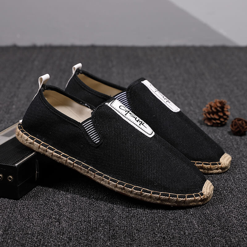 รองเท้าลำลองผู้ชายผ้าลินิน รอง - Espadrille Slip On บทวิจารณ์และราคา